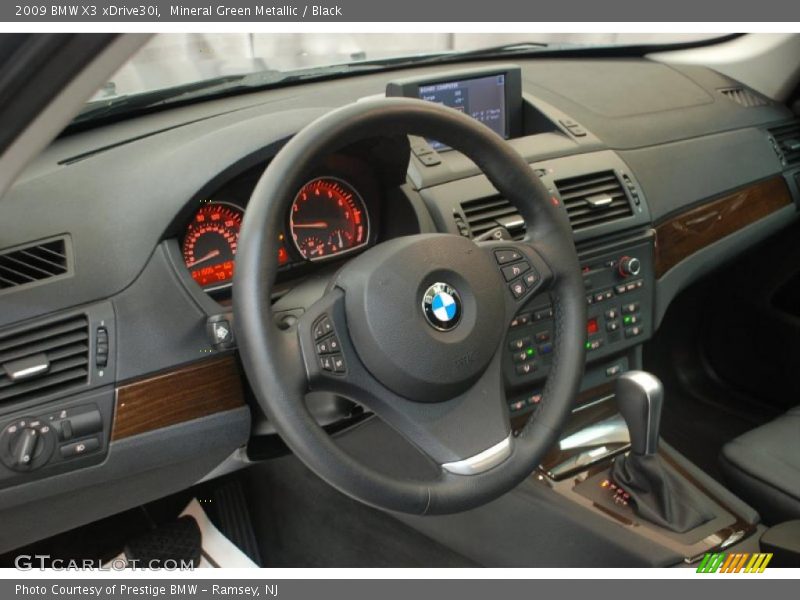Mineral Green Metallic / Black 2009 BMW X3 xDrive30i