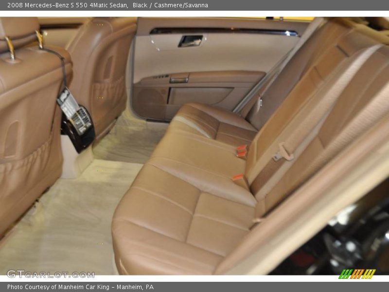 Black / Cashmere/Savanna 2008 Mercedes-Benz S 550 4Matic Sedan