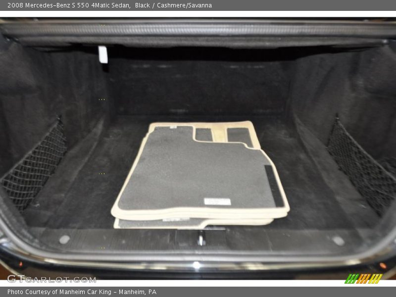 Black / Cashmere/Savanna 2008 Mercedes-Benz S 550 4Matic Sedan