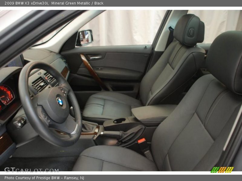 Mineral Green Metallic / Black 2009 BMW X3 xDrive30i