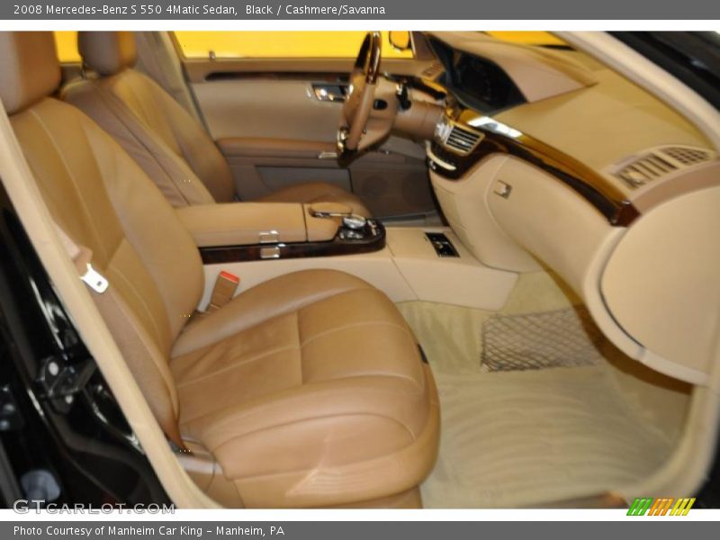 Black / Cashmere/Savanna 2008 Mercedes-Benz S 550 4Matic Sedan