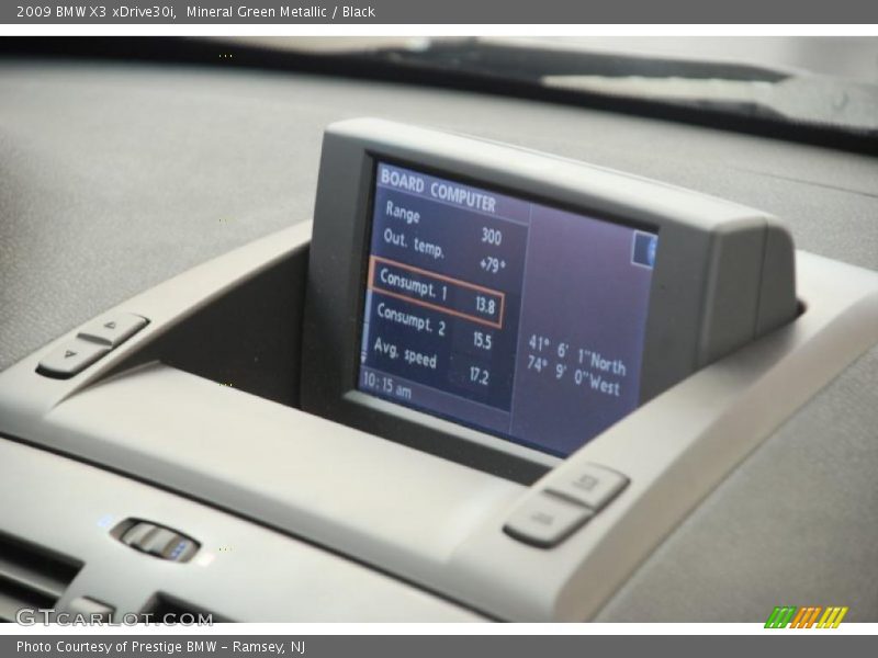 Mineral Green Metallic / Black 2009 BMW X3 xDrive30i