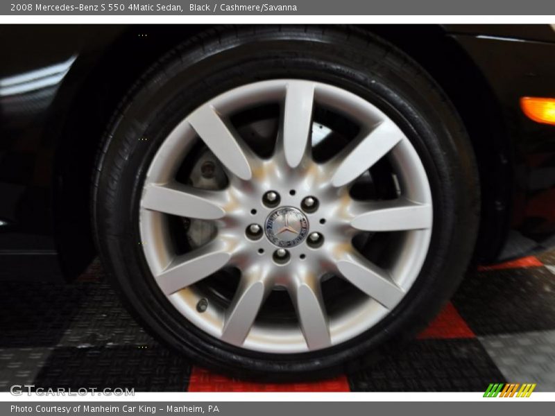 Black / Cashmere/Savanna 2008 Mercedes-Benz S 550 4Matic Sedan