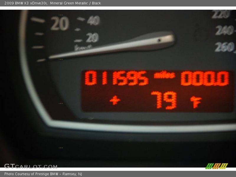 Mineral Green Metallic / Black 2009 BMW X3 xDrive30i