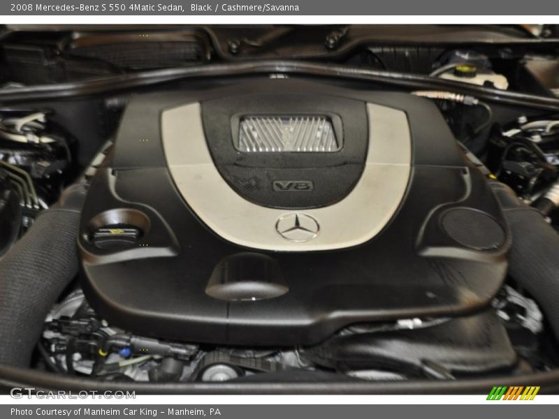 Black / Cashmere/Savanna 2008 Mercedes-Benz S 550 4Matic Sedan