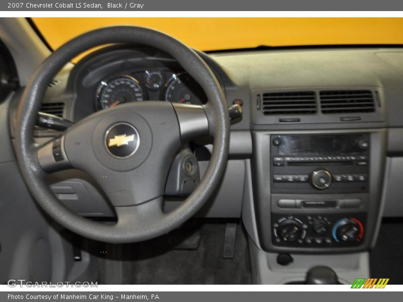Black / Gray 2007 Chevrolet Cobalt LS Sedan