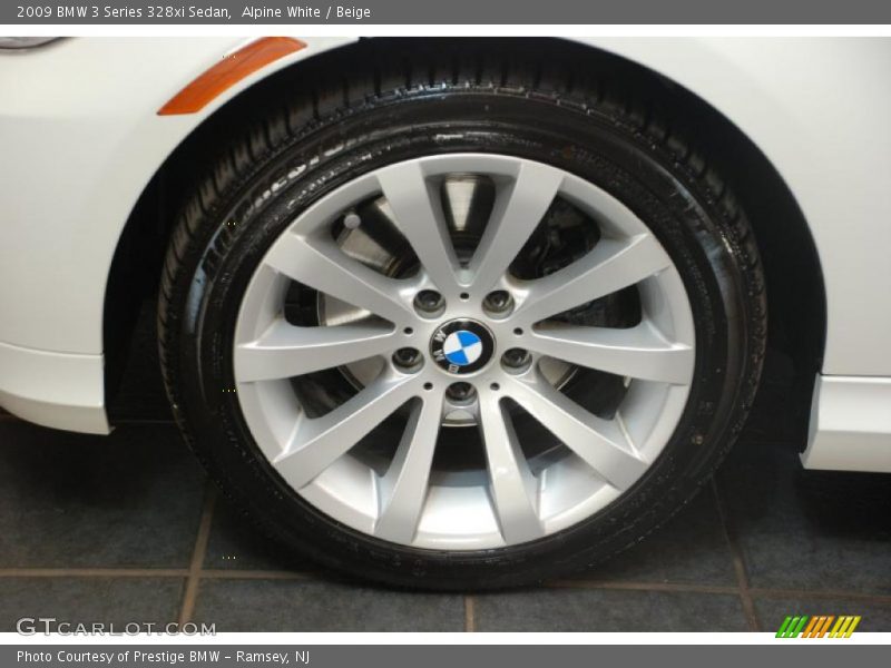 Alpine White / Beige 2009 BMW 3 Series 328xi Sedan