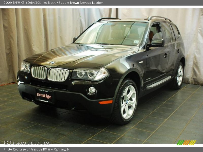 Jet Black / Saddle Brown Nevada Leather 2009 BMW X3 xDrive30i