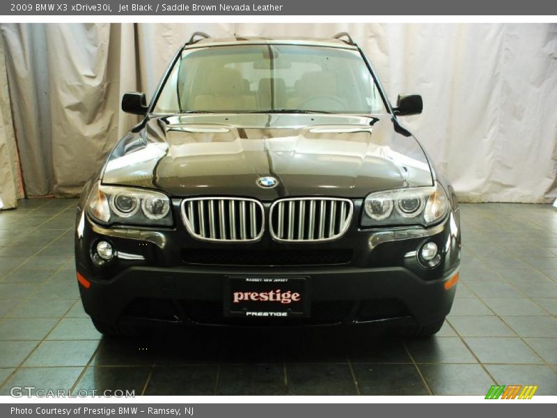 Jet Black / Saddle Brown Nevada Leather 2009 BMW X3 xDrive30i