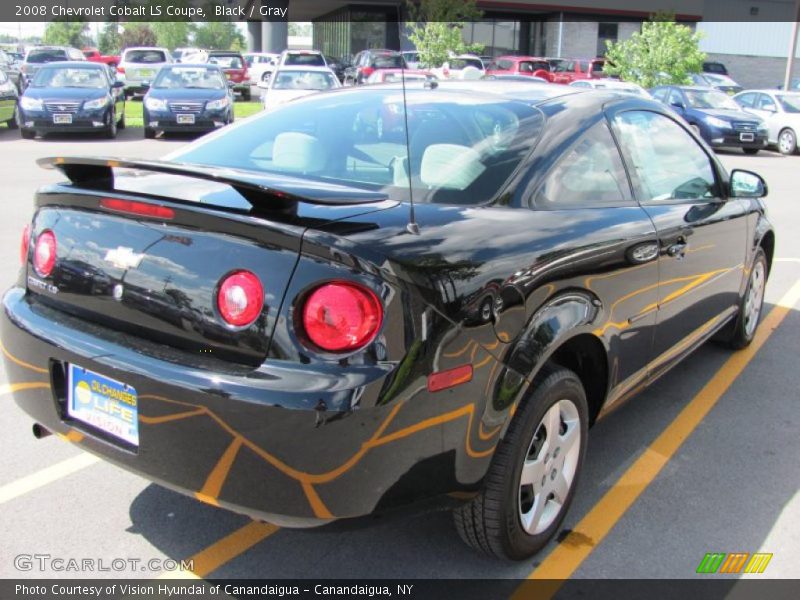 Black / Gray 2008 Chevrolet Cobalt LS Coupe