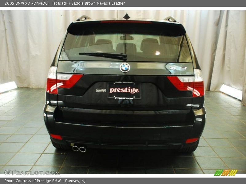 Jet Black / Saddle Brown Nevada Leather 2009 BMW X3 xDrive30i