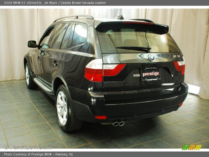 Jet Black / Saddle Brown Nevada Leather 2009 BMW X3 xDrive30i
