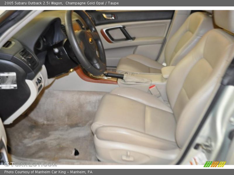 Champagne Gold Opal / Taupe 2005 Subaru Outback 2.5i Wagon