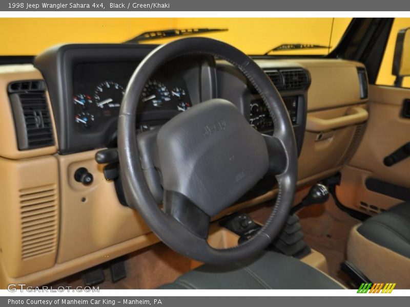 Black / Green/Khaki 1998 Jeep Wrangler Sahara 4x4