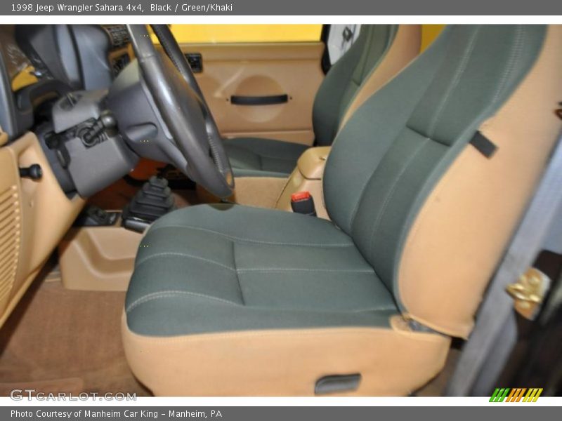 Black / Green/Khaki 1998 Jeep Wrangler Sahara 4x4