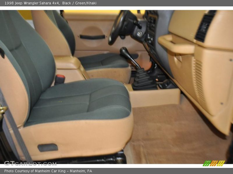 Black / Green/Khaki 1998 Jeep Wrangler Sahara 4x4