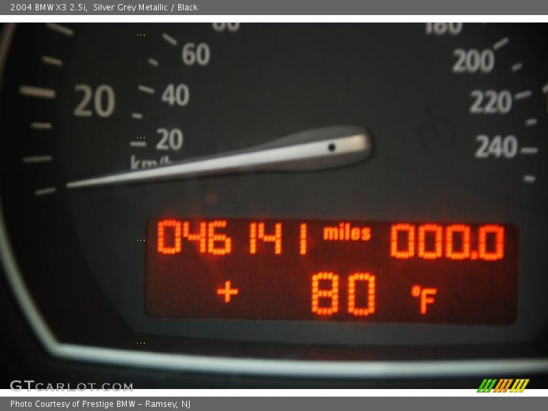 Silver Grey Metallic / Black 2004 BMW X3 2.5i