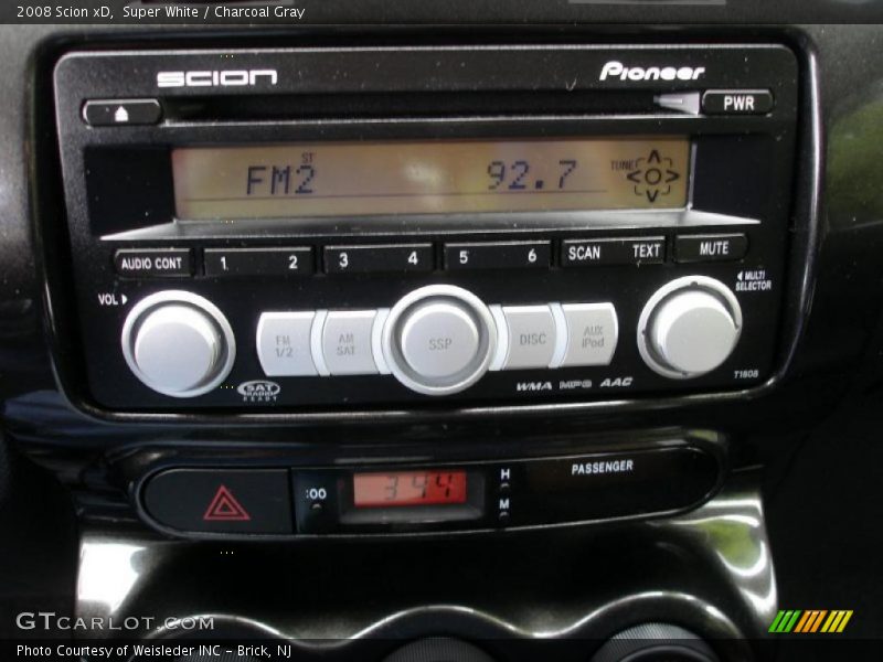 Super White / Charcoal Gray 2008 Scion xD