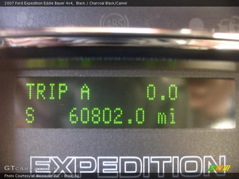 Black / Charcoal Black/Camel 2007 Ford Expedition Eddie Bauer 4x4