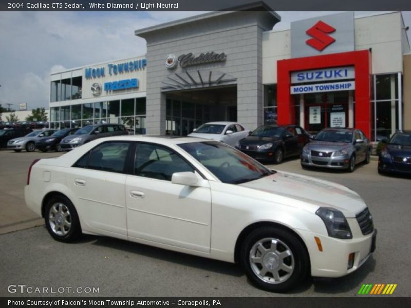 White Diamond / Light Neutral 2004 Cadillac CTS Sedan