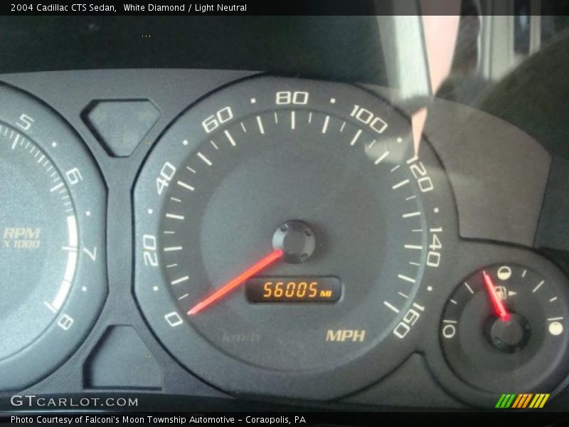 White Diamond / Light Neutral 2004 Cadillac CTS Sedan