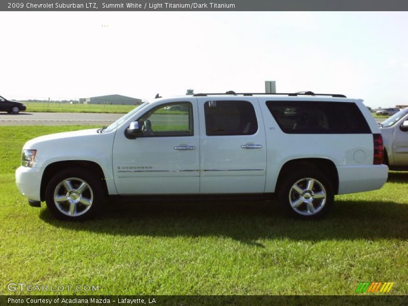 Summit White / Light Titanium/Dark Titanium 2009 Chevrolet Suburban LTZ