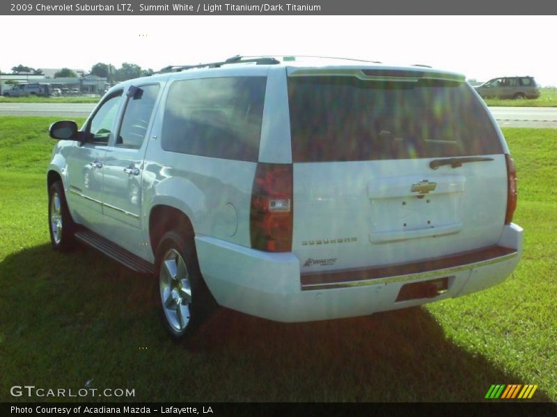 Summit White / Light Titanium/Dark Titanium 2009 Chevrolet Suburban LTZ