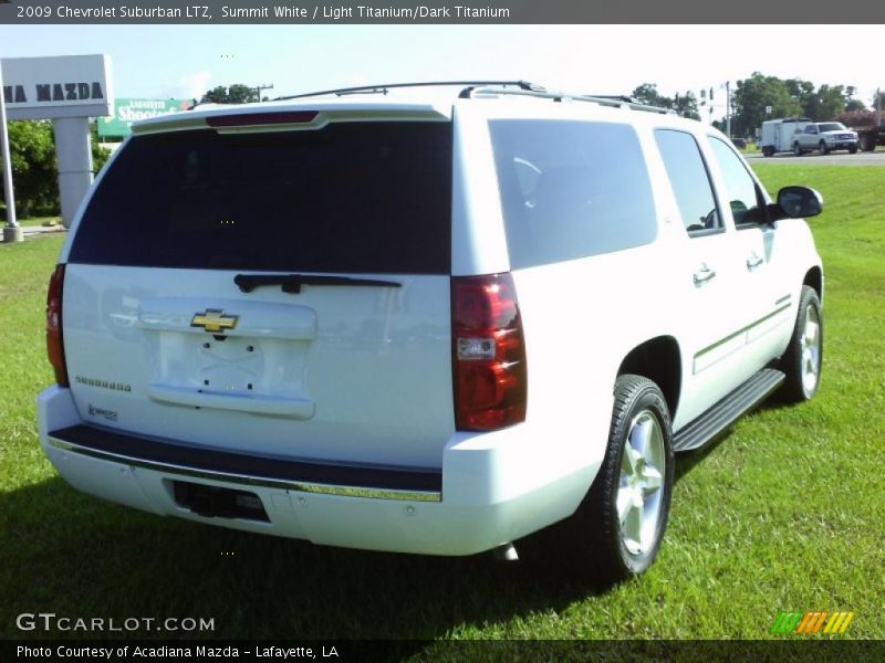 Summit White / Light Titanium/Dark Titanium 2009 Chevrolet Suburban LTZ
