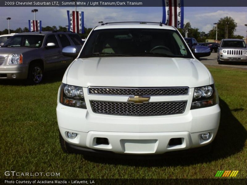 Summit White / Light Titanium/Dark Titanium 2009 Chevrolet Suburban LTZ