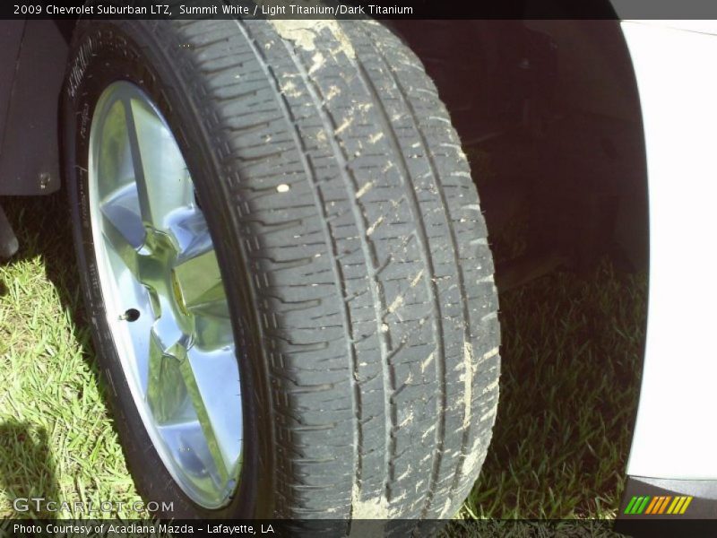 Summit White / Light Titanium/Dark Titanium 2009 Chevrolet Suburban LTZ