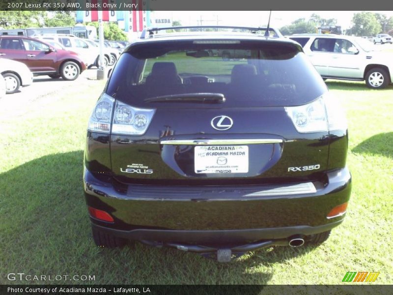 Black Onyx / Ivory 2007 Lexus RX 350 AWD