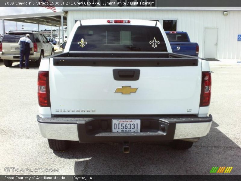 Summit White / Light Titanium 2009 Chevrolet Silverado 1500 LT Z71 Crew Cab 4x4