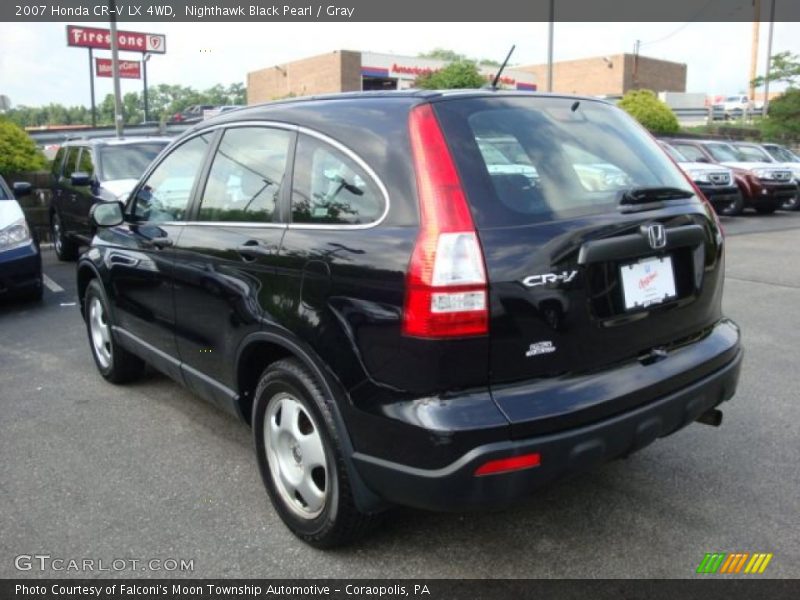 Nighthawk Black Pearl / Gray 2007 Honda CR-V LX 4WD
