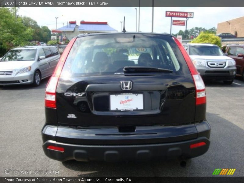 Nighthawk Black Pearl / Gray 2007 Honda CR-V LX 4WD
