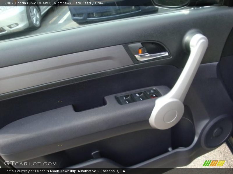 Nighthawk Black Pearl / Gray 2007 Honda CR-V LX 4WD