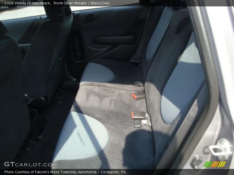 Storm Silver Metallic / Black/Grey 2008 Honda Fit Hatchback