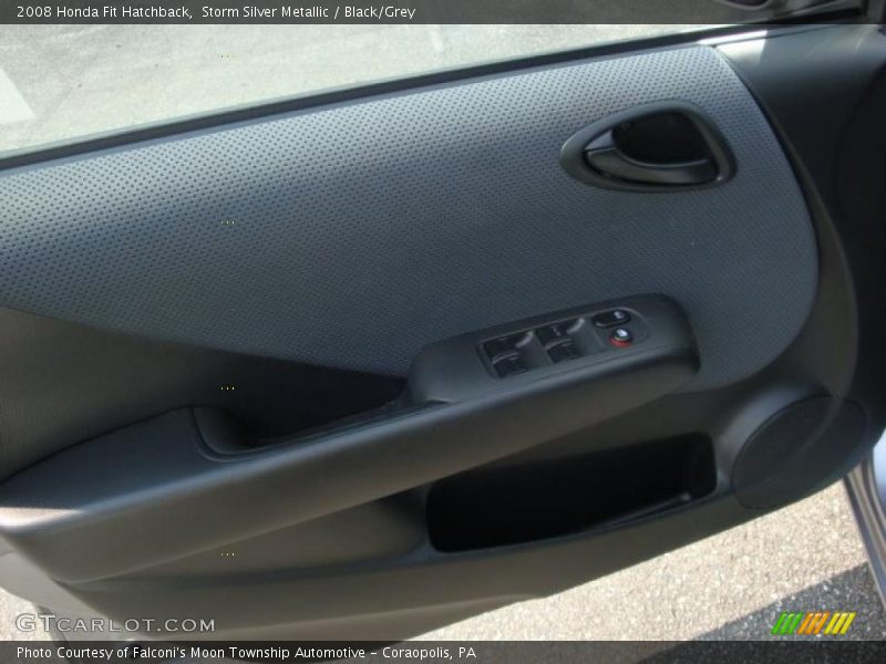 Storm Silver Metallic / Black/Grey 2008 Honda Fit Hatchback