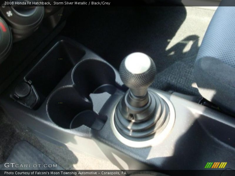 Storm Silver Metallic / Black/Grey 2008 Honda Fit Hatchback
