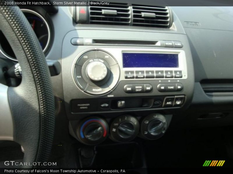 Storm Silver Metallic / Black/Grey 2008 Honda Fit Hatchback