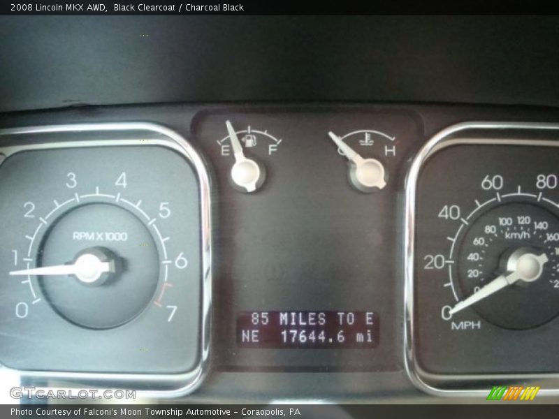 Black Clearcoat / Charcoal Black 2008 Lincoln MKX AWD