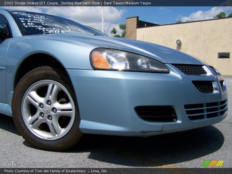 Sterling Blue Satin Glow / Dark Taupe/Medium Taupe 2003 Dodge Stratus SXT Coupe