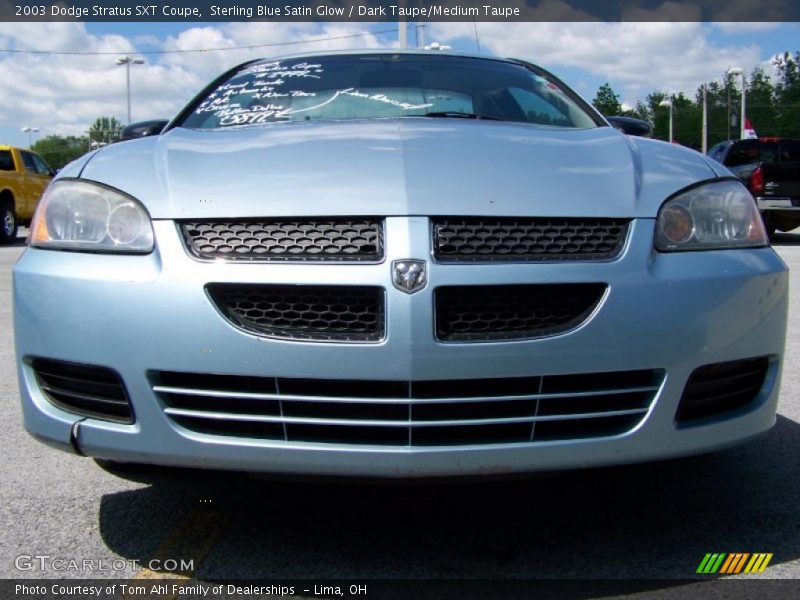 Sterling Blue Satin Glow / Dark Taupe/Medium Taupe 2003 Dodge Stratus SXT Coupe