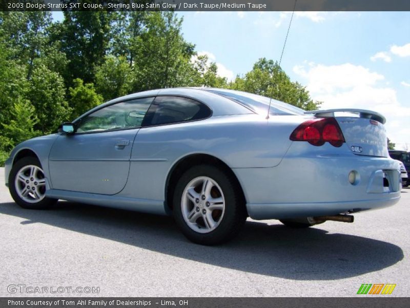 Sterling Blue Satin Glow / Dark Taupe/Medium Taupe 2003 Dodge Stratus SXT Coupe