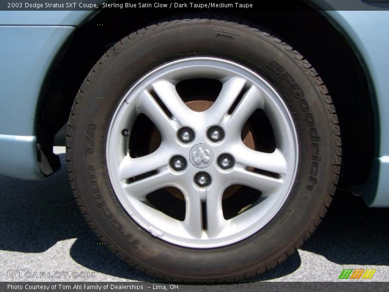 Sterling Blue Satin Glow / Dark Taupe/Medium Taupe 2003 Dodge Stratus SXT Coupe