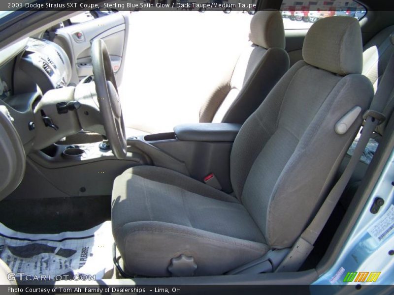Sterling Blue Satin Glow / Dark Taupe/Medium Taupe 2003 Dodge Stratus SXT Coupe