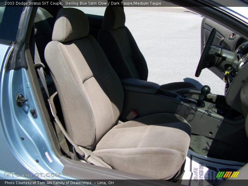 Sterling Blue Satin Glow / Dark Taupe/Medium Taupe 2003 Dodge Stratus SXT Coupe