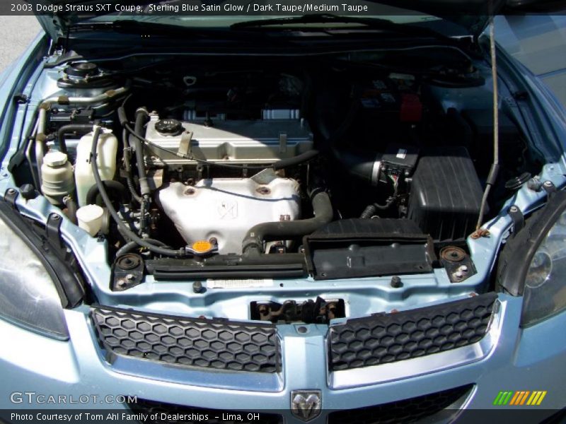 Sterling Blue Satin Glow / Dark Taupe/Medium Taupe 2003 Dodge Stratus SXT Coupe