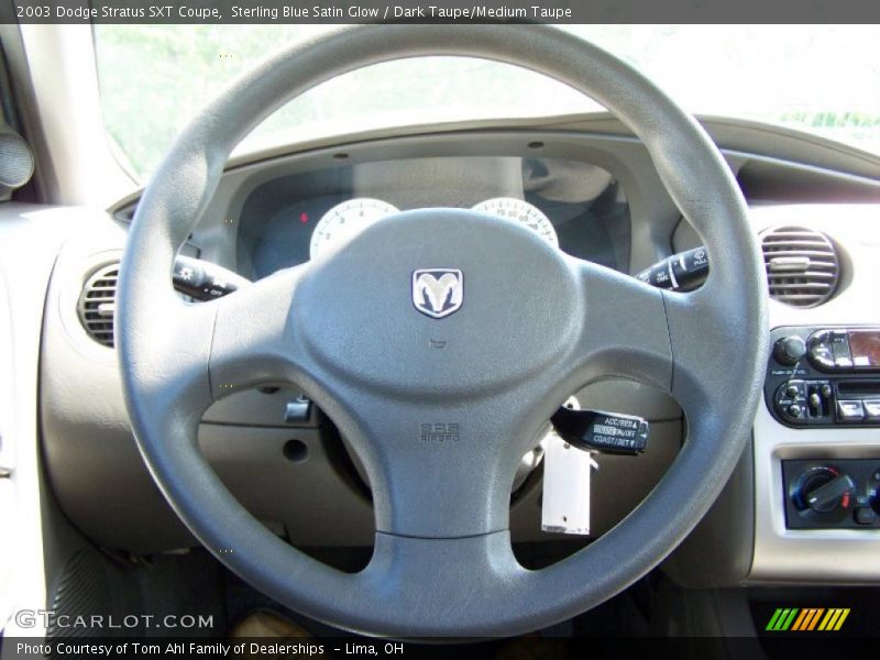Sterling Blue Satin Glow / Dark Taupe/Medium Taupe 2003 Dodge Stratus SXT Coupe