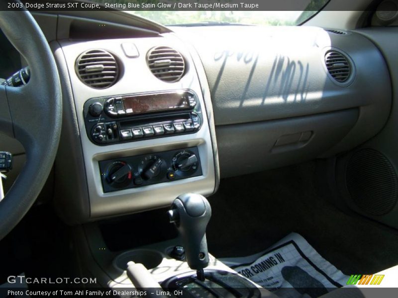 Sterling Blue Satin Glow / Dark Taupe/Medium Taupe 2003 Dodge Stratus SXT Coupe
