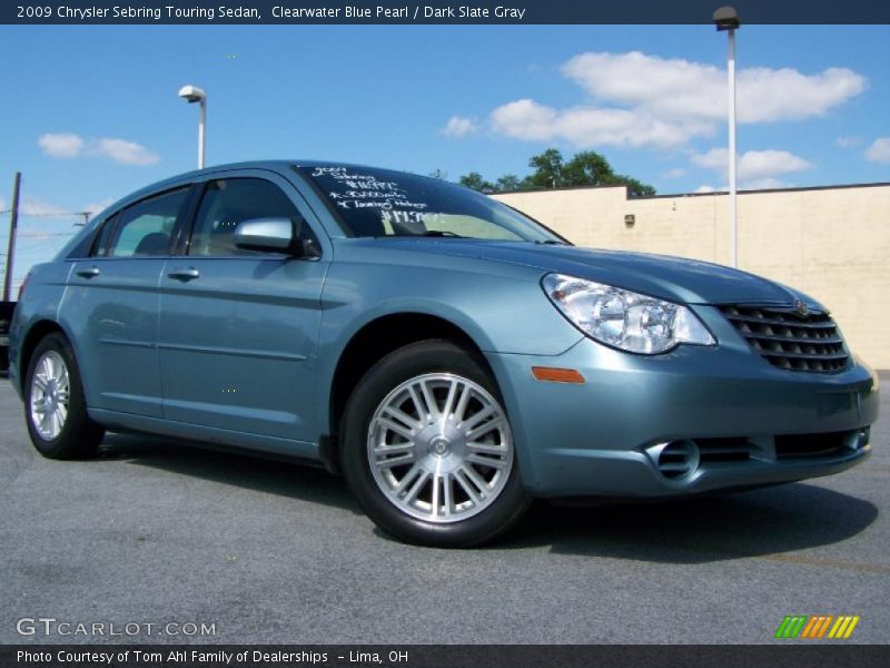 Clearwater Blue Pearl / Dark Slate Gray 2009 Chrysler Sebring Touring Sedan